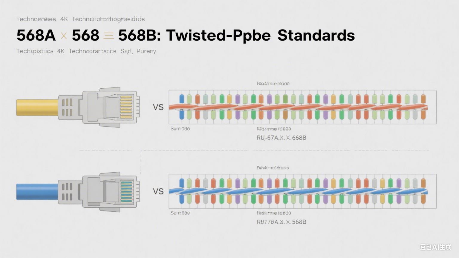 568A vs 568B: Twisted-Pair Standards