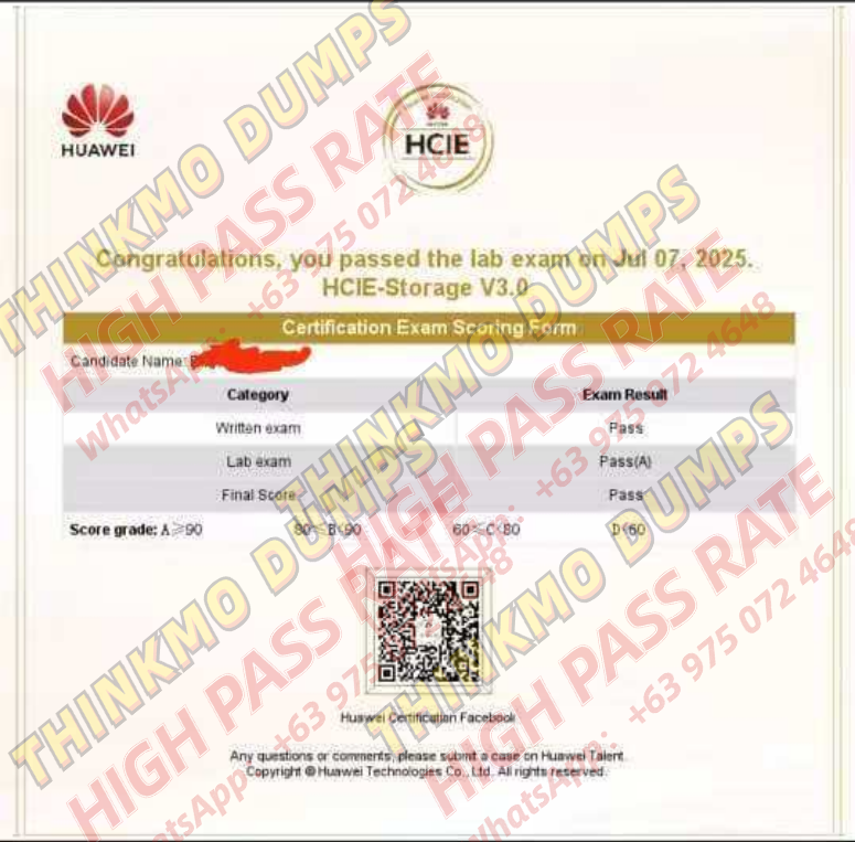 HCIE-Storage LAB pass.png
